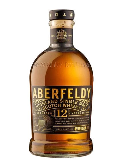 Aberfeldy 12 Year Old Highland Single Malt Scotch Whisky 70cl Bottle