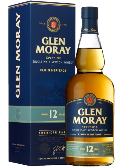 Glen Moray 12 Year Old Elgin Heritage Speyside Single Malt Scotch Whisky