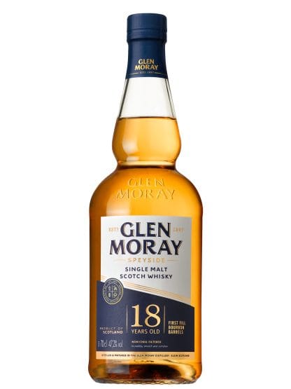 Glen Moray 18 Year Old Speyside Single Malt Scotch Whisky 70cl Bottle