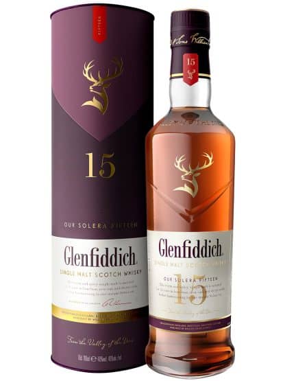 Glenfiddich 15 Year Old Speyide Single Malt Scotch Whisky 70cl