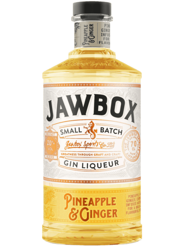 Jawbox Pineapple and Ginger Gin Liqueur 70cl House of Malt