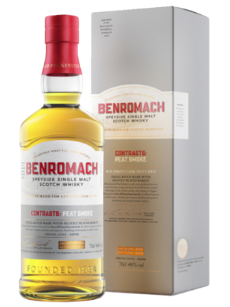 Benromach Contrasts Peat Smoke Bourbon Speyside Single Malt Scotch Whisky