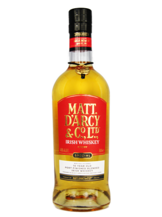 Matt D’arcy & Co. 10 Year Old Irish Whiskey