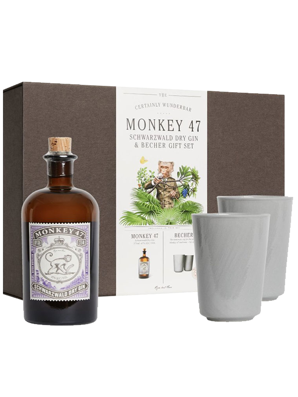 Monkey 47 Schwarzwald Dry Gin The Becher Cup Gift Pack | House of Malt