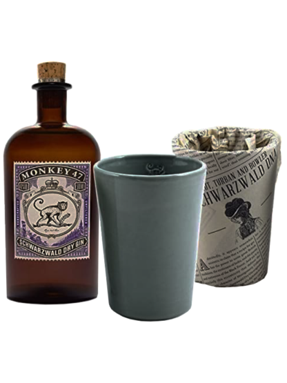 Monkey 47 Schwarzwald Dry Gin The Becher Cup Gift Pack