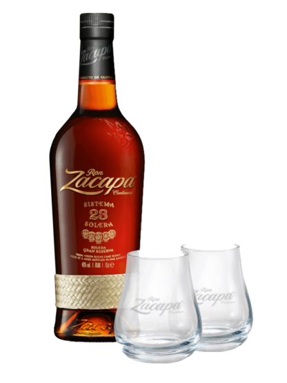 Rum with Glasses Gift Set