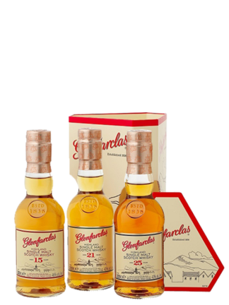 Glenfarclas 20cl Gift Pack 15, 21 and 25 Year Old