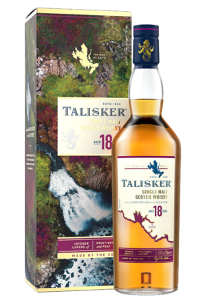 talisker 18 year old single malt scotch whisky