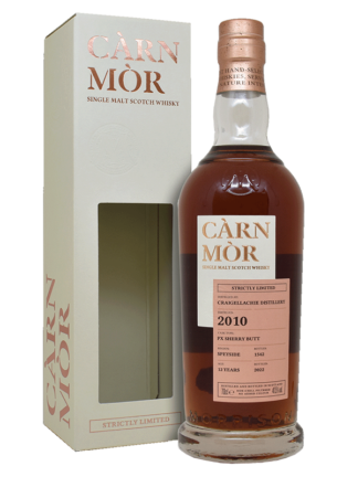Craigellachie 9 Year Old 2010 PX Sherry Butt Carn Mor Strictly Limited Speyside Single Malt Scotch Whisky