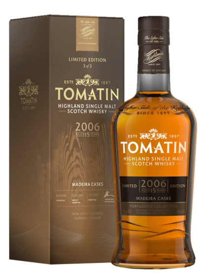 Tomatin 15 Year Old 2006 Madeira Cask Portuguese Collection 3 Highland Single Malt Scotch Whisky
