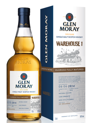 Glen Moray Warehouse 1 2014 Oloroso Cask Speyside Single Malt Whisky
