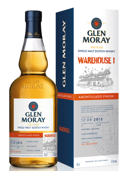 Glen Moray Warehouse 1 2013 Amontillado Speyside Single Malt Scotch Whisky