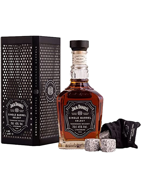 Malt and | House Whiskey Tin of Gift Stones Barrel Jack Daniel\'s Cage Single Set