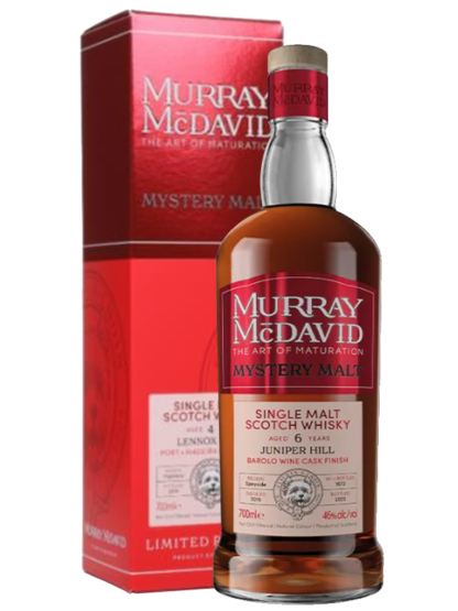 Murray McDavid Mystery Malt Juniper Hill 6 Year Old Barolo Wine Single Malt Scotch Whisky