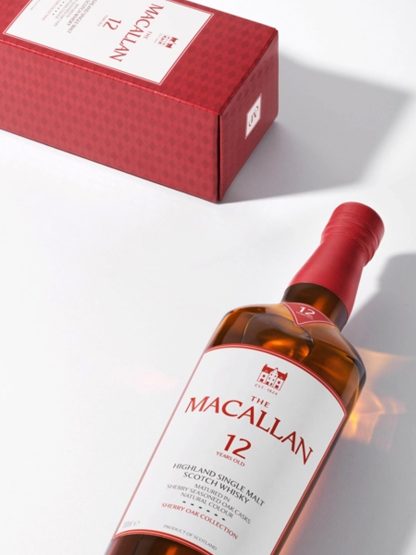 Macallan 12 Year Old Sherry Oak Cask Speyside Single Malt Scotch Whisky (New 2025 Design) 70cl - Image 2