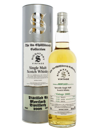 Mortlach 14 Year Old 2008 Un-Chillfiltered Signatory Vintage Speyside Single Malt Scotch Whisky