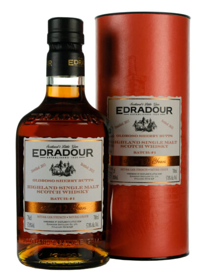 Edradour 12 Year Old Sherry Cask Strength Batch #1 Highland Single Malt Scotch Whisky