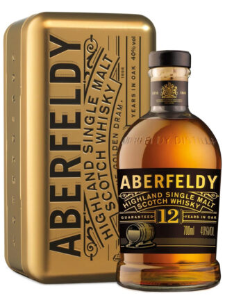Aberfeldy 12 Year Old Gold Bar Tin Highland Single Malt Scotch Whisky