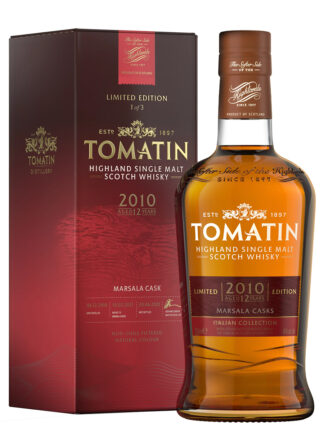 Tomatin 12 Year Old 2010 Italian Collection Marsala Cask Highland Single Malt Scotch Whisky