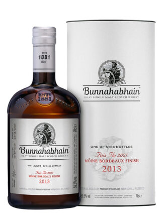 Bunnahabhain 2013 Moine Bordeaux Wine Cask Feis Ile 2021 Islay Single Malt Scotch Whisky