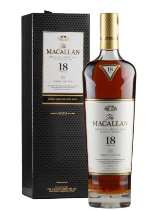 Macallan 18 Year Old Sherry Oak 2023 Release Speyside Single Malt Scotch Whisky