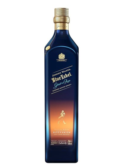 Johnnie Walker Blue Label Ghost and Rare Pittyvaich Blended Scotch Whisky Naked Bottle