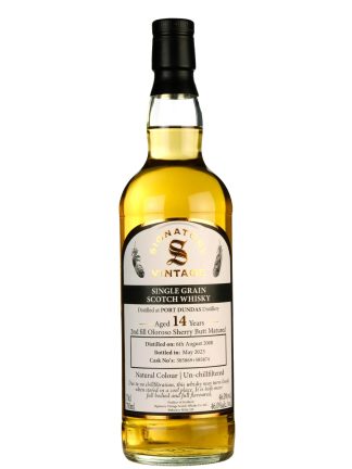Signatory Vintage Port Dundas 14 Year Old 2008 Un-Chillfiltered Collection Lowland Single Grain Scotch Whisky