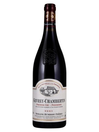 Domaine Humbert Freres Gevrey-Chambertin Poissenot 1er Cru 2001 Vintage 75cl