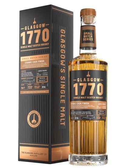 Glasgow 1770 Cognac Cask Finish Batch 2 (Lightly Peated) Lowland Single Malt Scotch Whisky 70cl