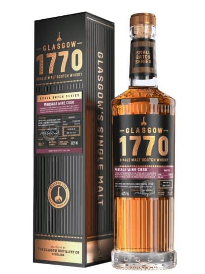 Glasgow 1770 Marsala Cask Finish Batch 1 (Peated) Lowland Single Malt Scotch Whisky 70cl