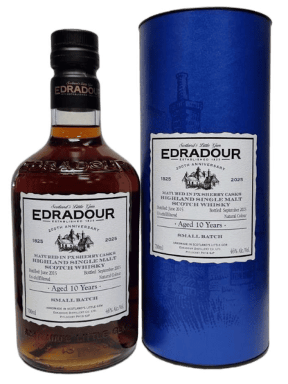 Edradour 10 Year Old 2015 Vintage PX Sherry Cask Highland Single Malt Scotch Whisky
