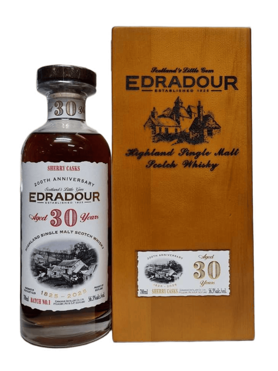 Edradour 30 Year Old 200th Anniversary Sherry Cask Batch 1 56.3% Highland Single Malt Scotch Whisky 70cl
