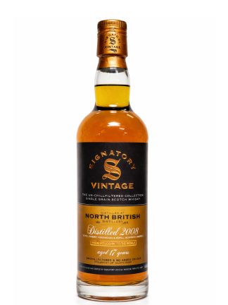 Signatory Vintage North British 17 Year Old 2008 Un-Chillfiltered Collection Lowland Single Grain Scotch Whisky 70cl