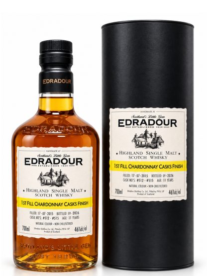 Edradour 11 Year Old 1stFill Chardonnay CaskSt MichaelEppan 2015